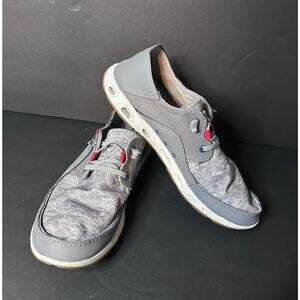 Columbia Men's Gray Bahama Vent PFG Omni-Grip Fishing Boat Shoes Size 9.5